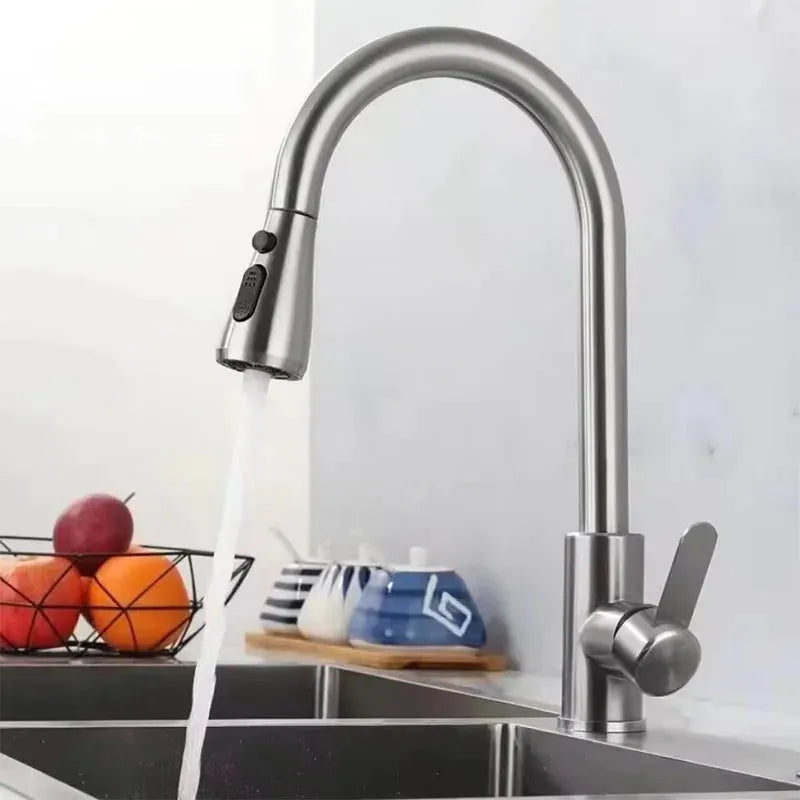 Stainless Steel Pull-Out Faucet