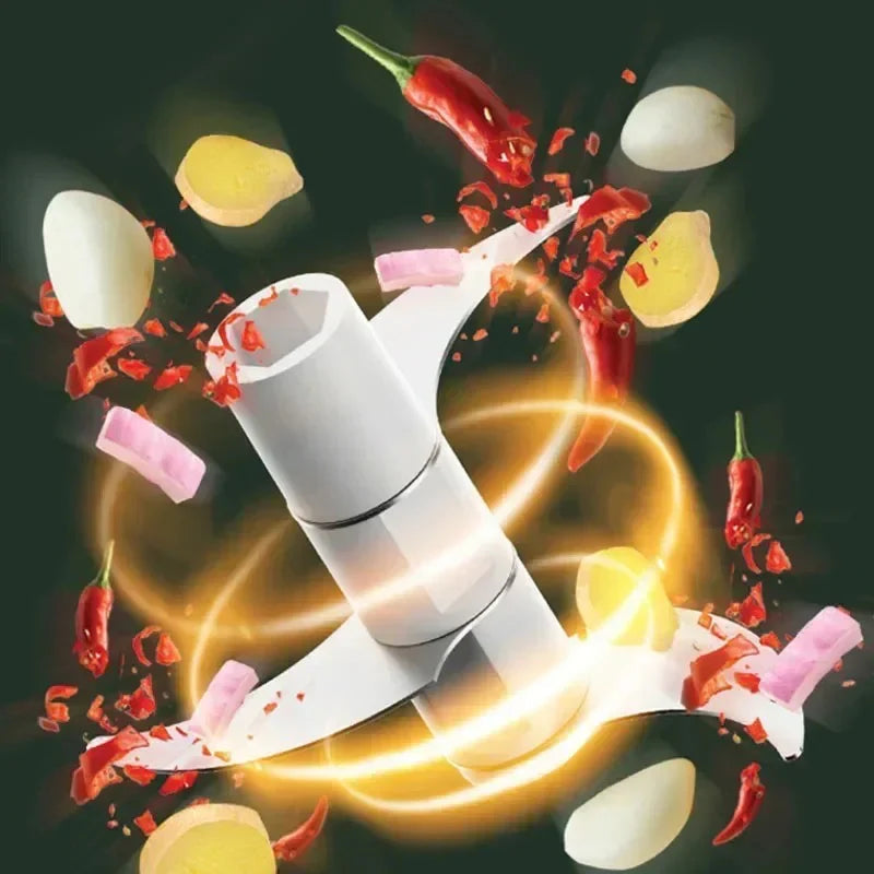 Compact Hand-Crank Food Chopper